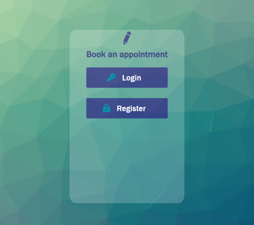 booking web app picture